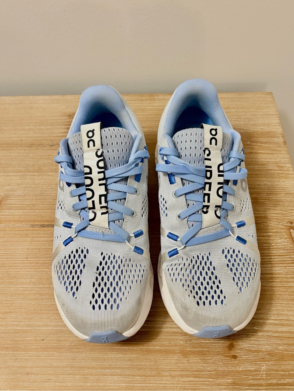 On Running Women's Light Blue Athletic Running Shoes